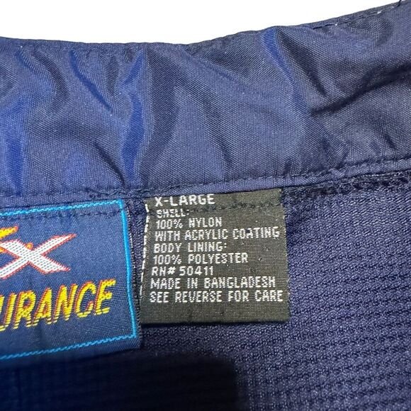 ZX Endurance Unisex Blue Wind Track Rain Pants Size Large - Picture 11 of 12